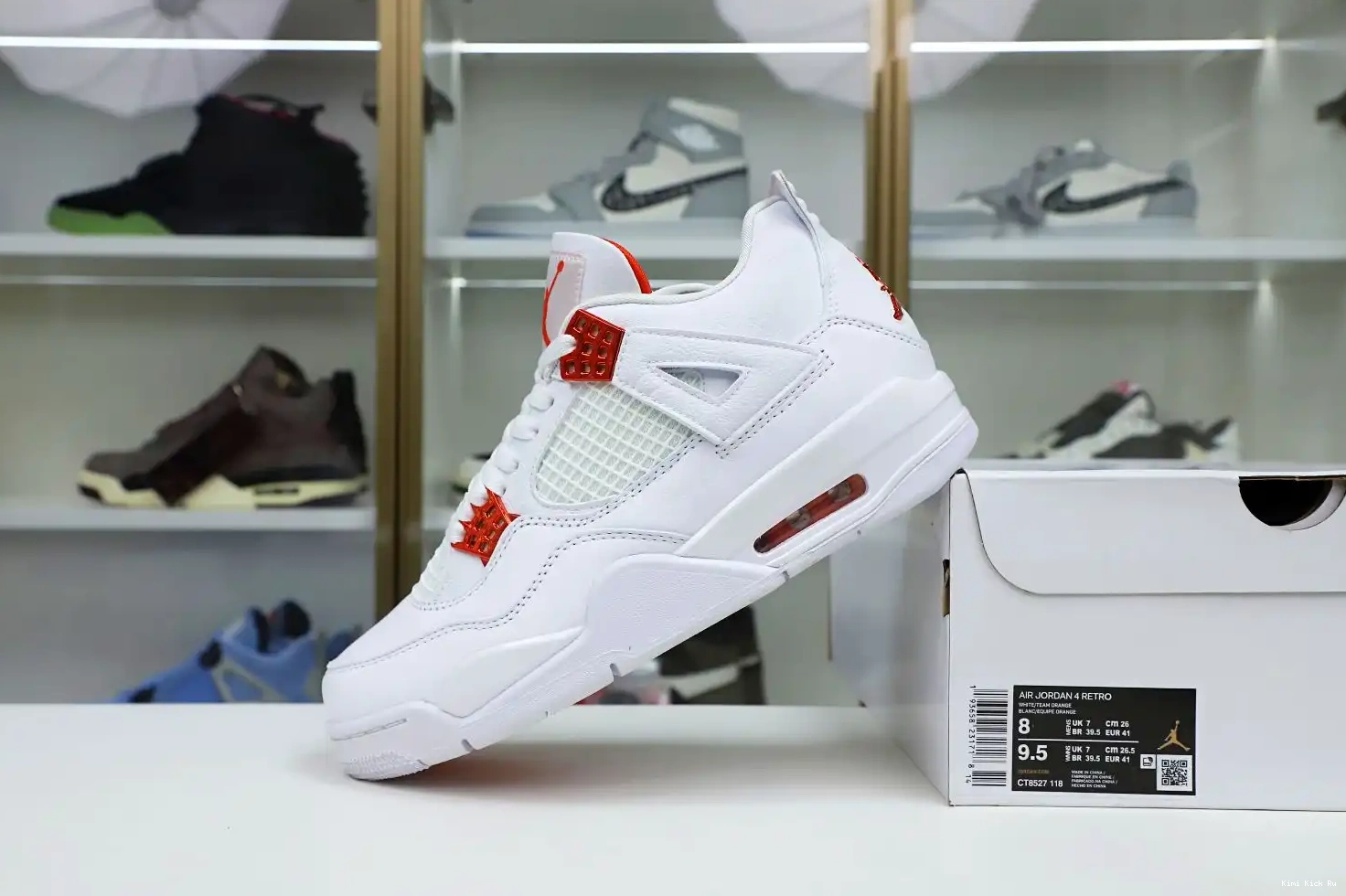 metallic Air Kimikick Jordan retro“orange Jordan 4 0518